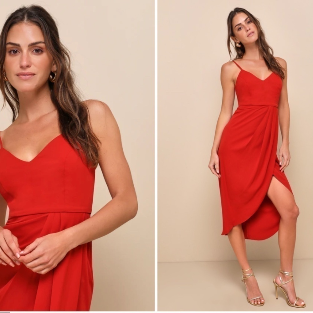LULUS Prom Wedding Elegant Sexy Classy Formal Event Midi Dress NWOT